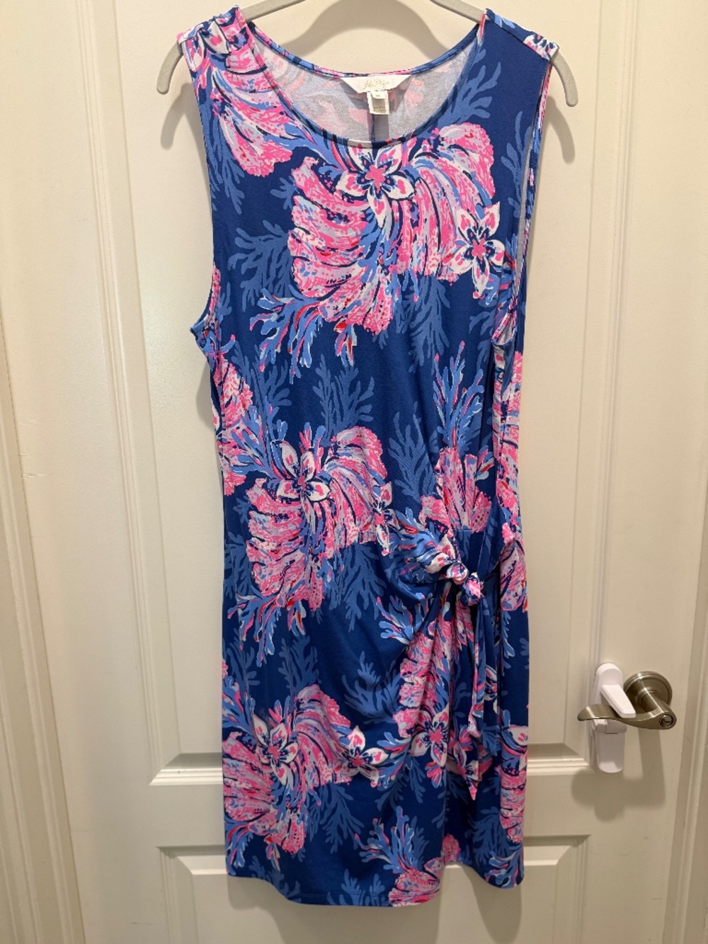 Lilly Pulitzer Sleeveless Faux Wrap Midi Dress XL